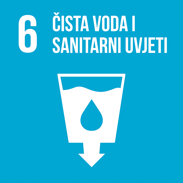 icon for Goal 6 - Osigurati pristup pitkoj vodi za sve, održivo upravljati vodama te osigurati higijenske uvjete za sve