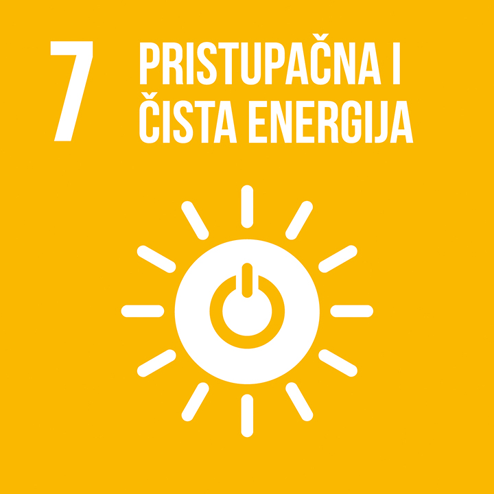 icon for Goal 7 - Osigurati pristup pouzdanoj, održivoj i modernoj energiji po pristupačnim cijenama za sve